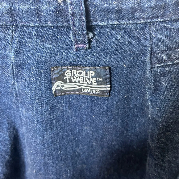 Vintage Levi’s group twelve women’s modest jean denim skirt sz 12 MADE USA - Picture 2 of 4